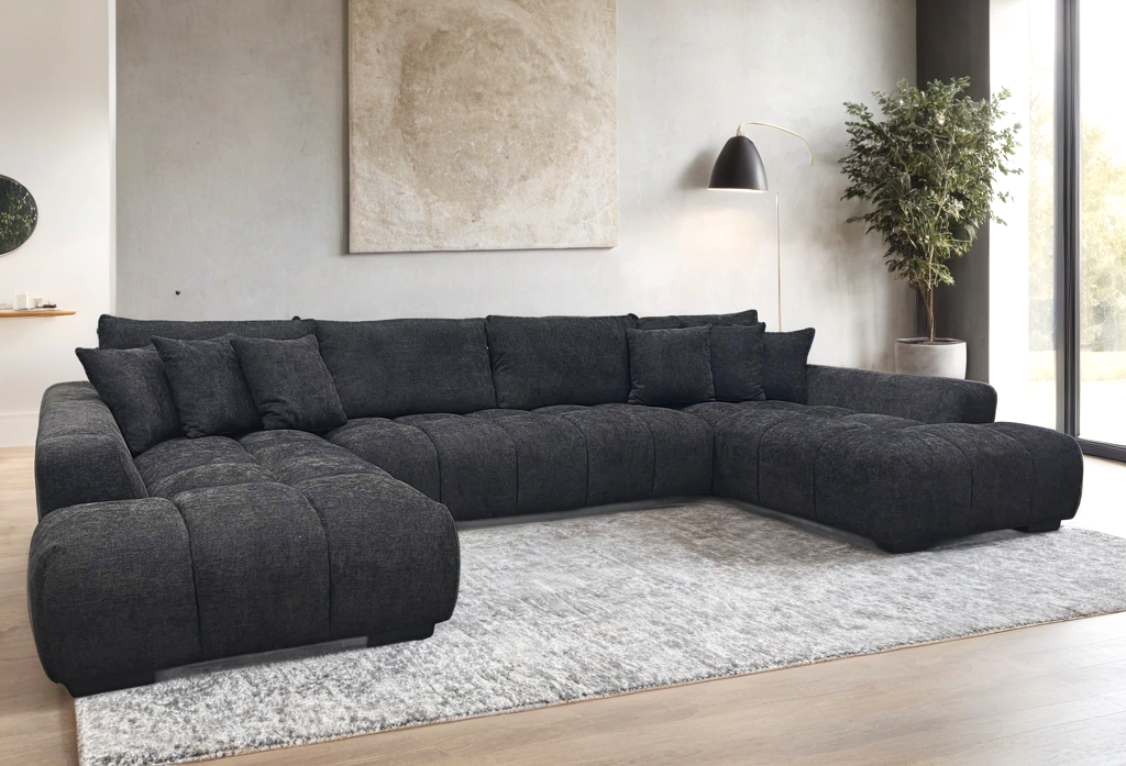Brooklyn Black Sectional