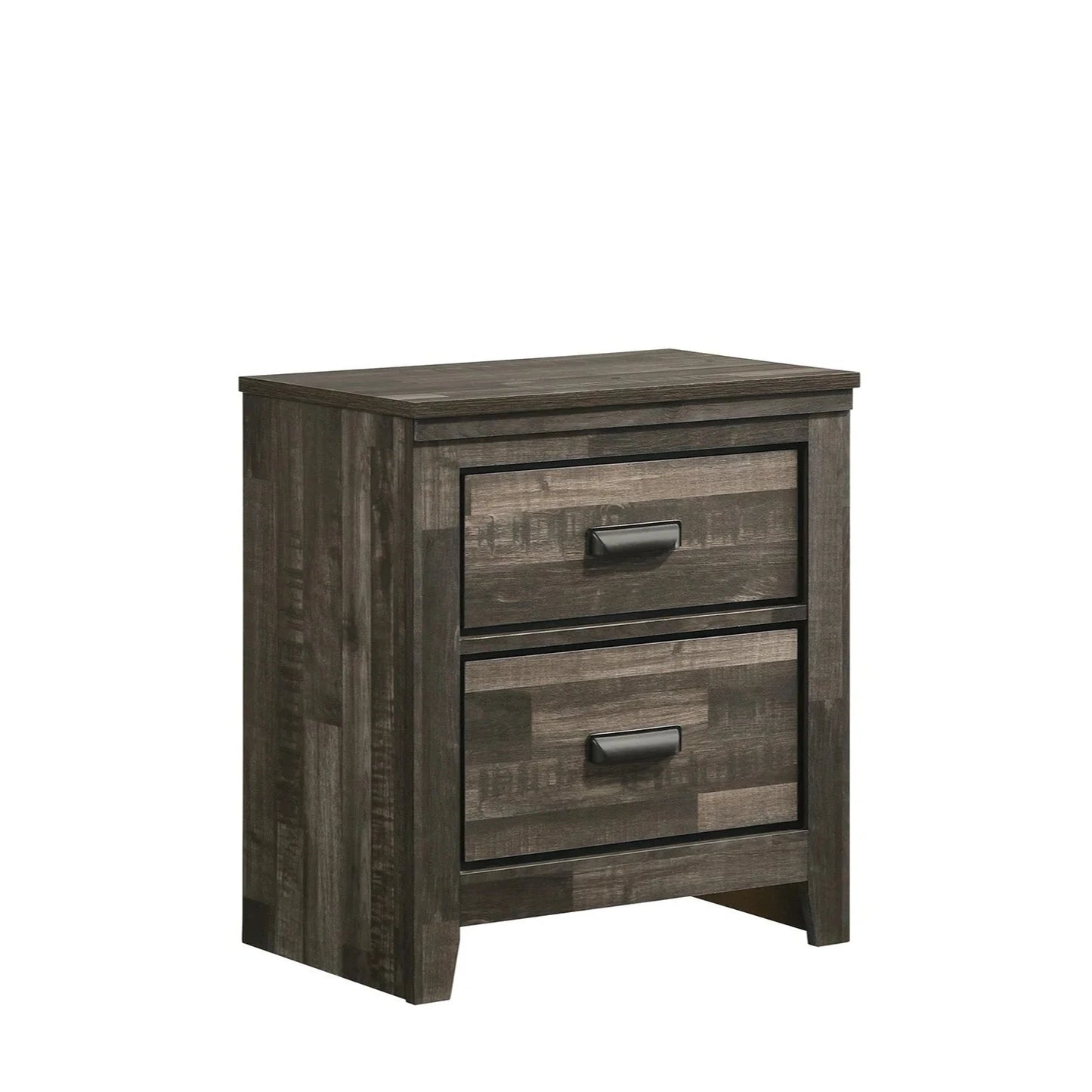 5pcs Carter Brown Wood Finish Bedroom Set