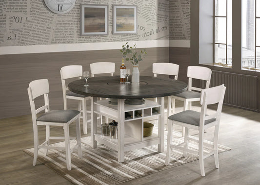 5pcs Conner Grey Counter Height Dining Set