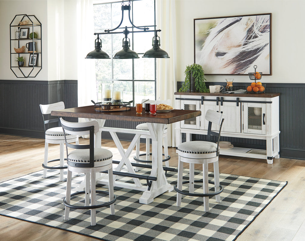5pcs D546-424 White Dining Set