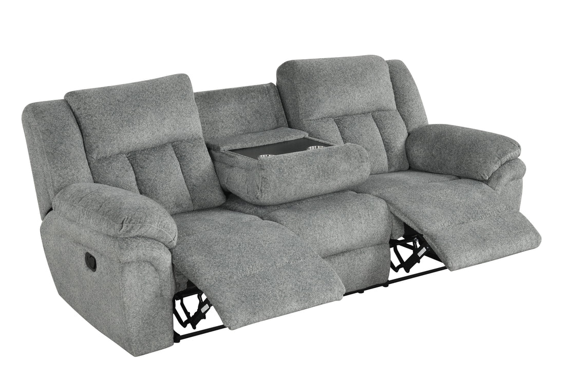 3pcs Dallas Gray Reclining Sofa Set