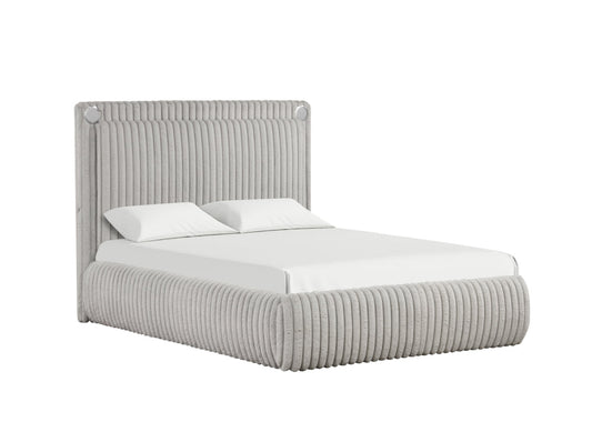 Diana Grey Fabric Platform Bed Frame