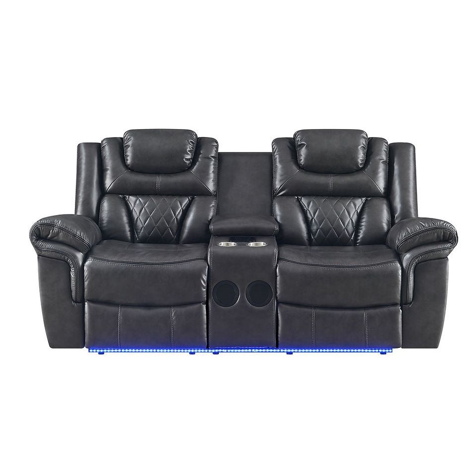 S2020 Party Time (Grey) - Loveseat