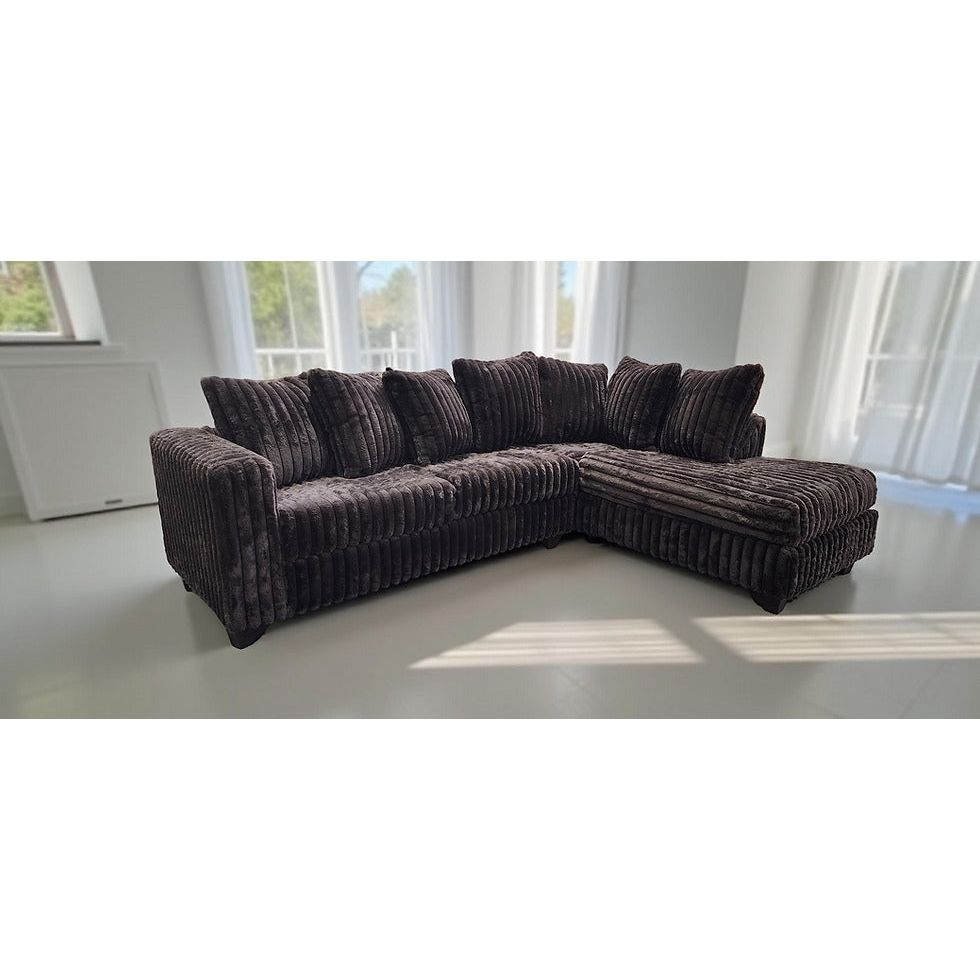 S300 Gia Sectional (Chocolate) - Sectional