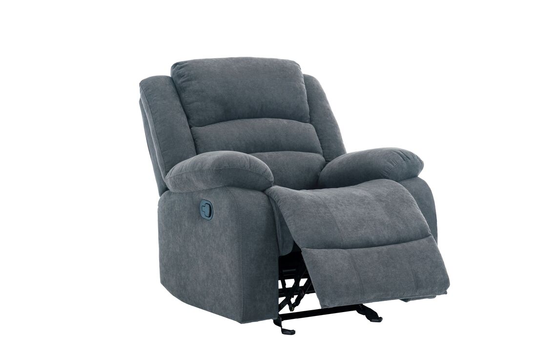 3pcs Dynamo Charcoal Fabric Sofa Reclining Set