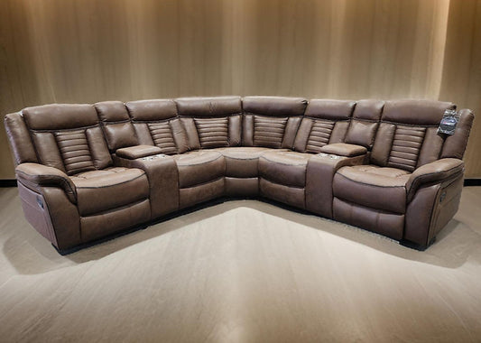 S4002 Samuel Brown Reclining Sectional