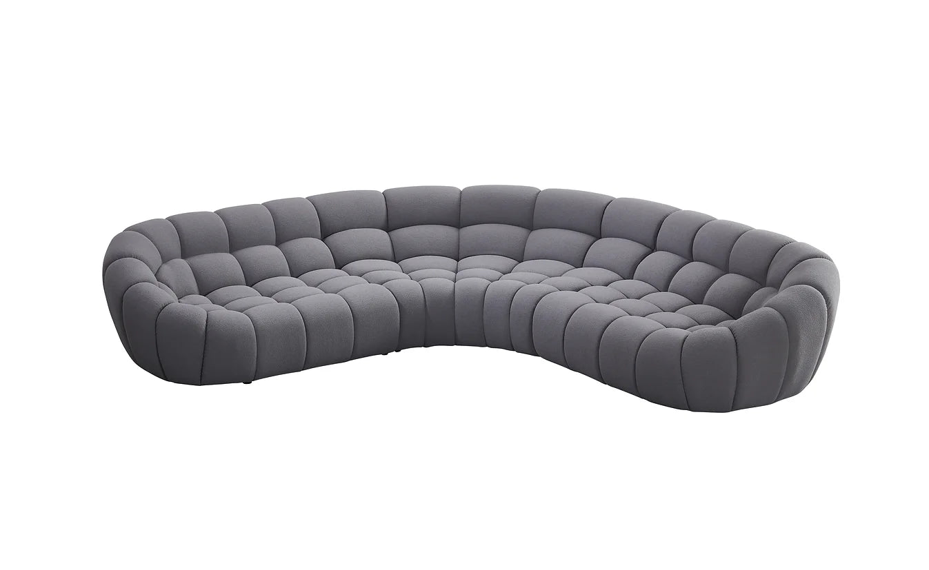MI-2126B Bubbles Grey Boucle Sectional