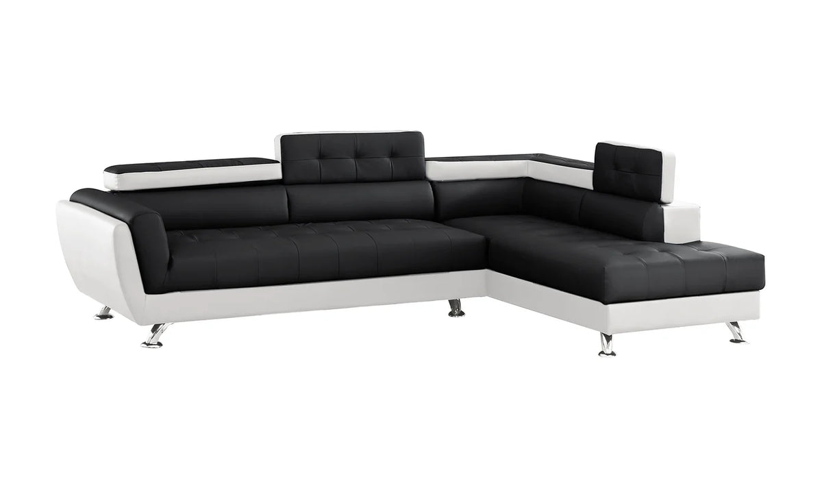 Izzi Two-Tone PU Sectional