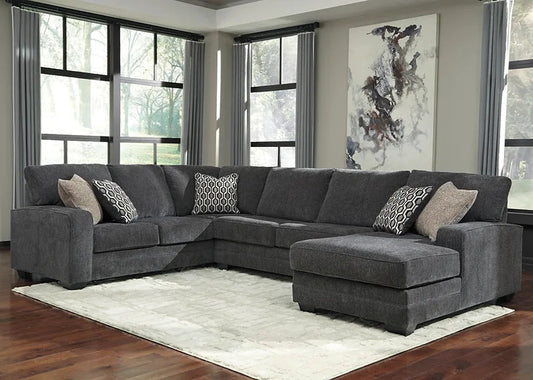 Ashley 72600 Tracling Slate Sectional 3 Pieces
