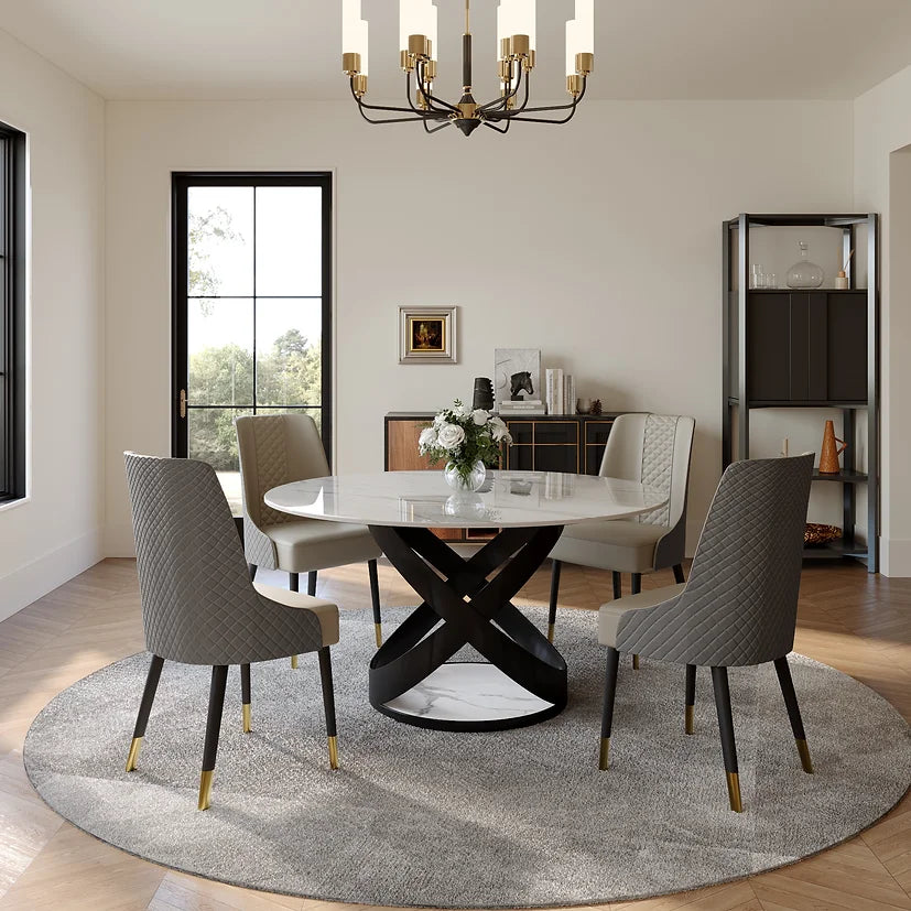 5pcs Brooks Table Sintered Stone Dining set