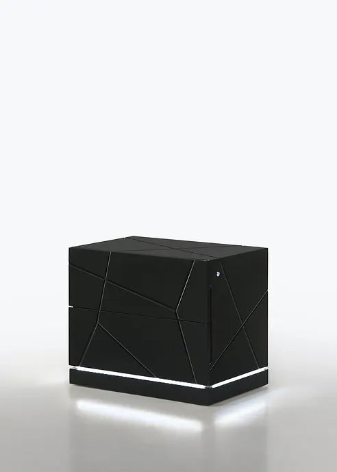 5pcs LED Black Bedroom Set
