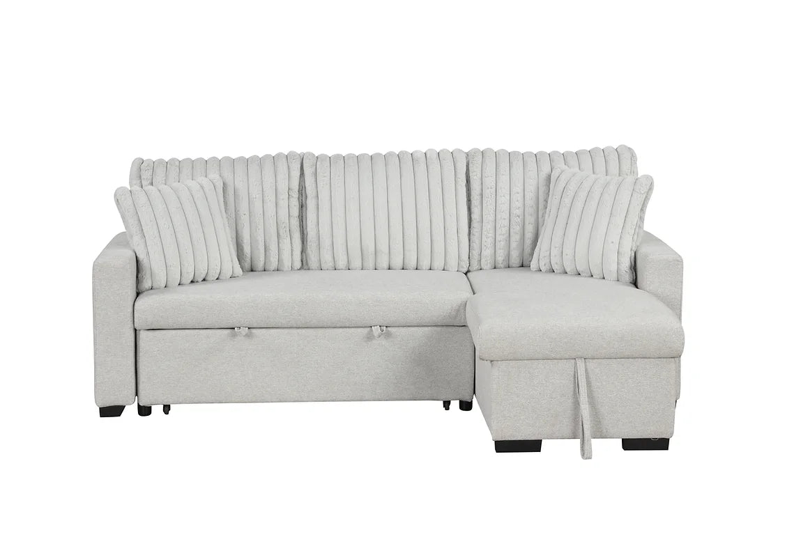 S8670 Nori Grey Sectional with Pullout Bed