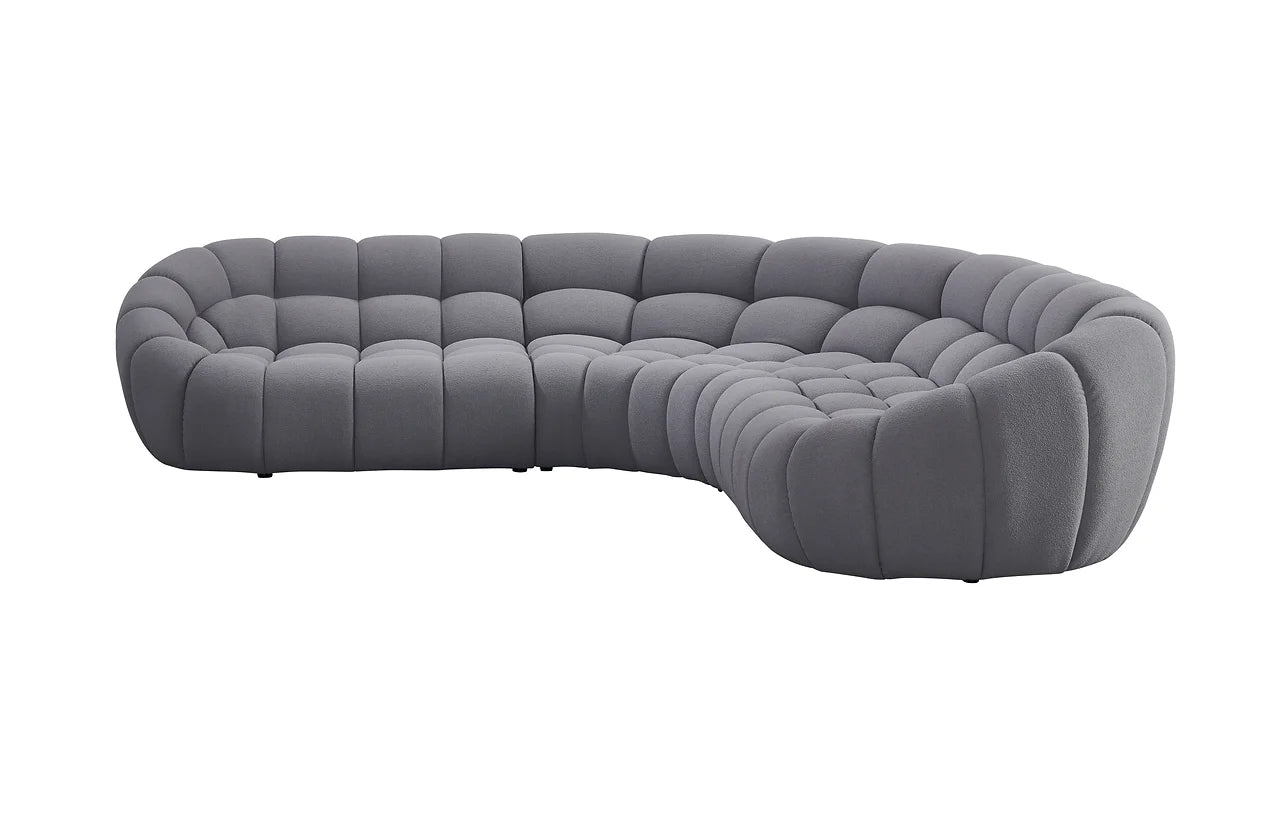 MI-2126B Bubbles Grey Boucle Sectional