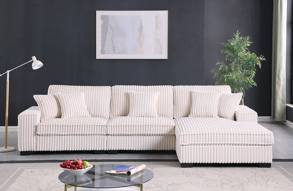 S860 Comfy II 3pcs Cream Sectional