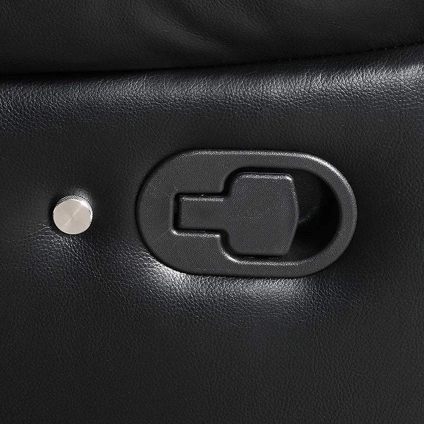 Lucky Charm Black LED Reclining Sectional