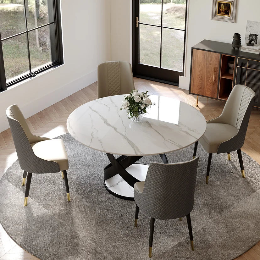 5pcs Brooks Table Sintered Stone Dining set