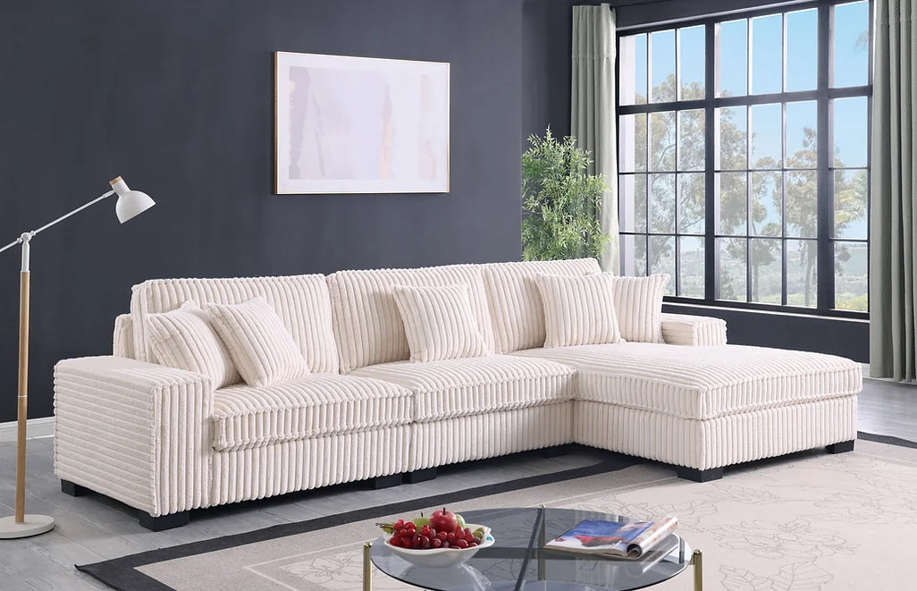 S860 Comfy II 3pcs Cream Sectional