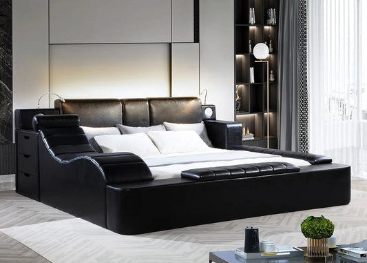 Apollo Black Storage Platform Bed Frame