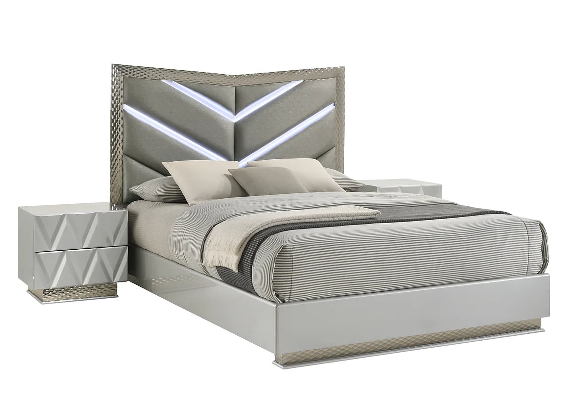 5pcs B91 Vera Grey Finish Bedroom Set