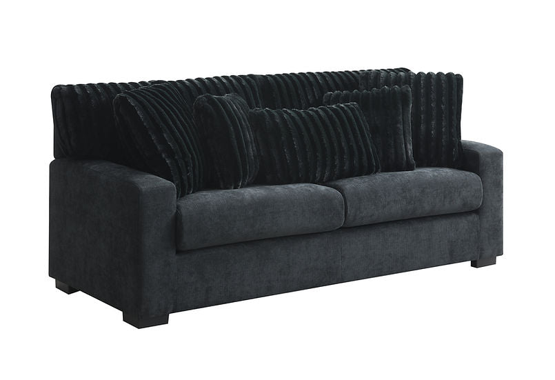3pcs o 2pcs S1800 Tarra Black Sofa & Loveseat