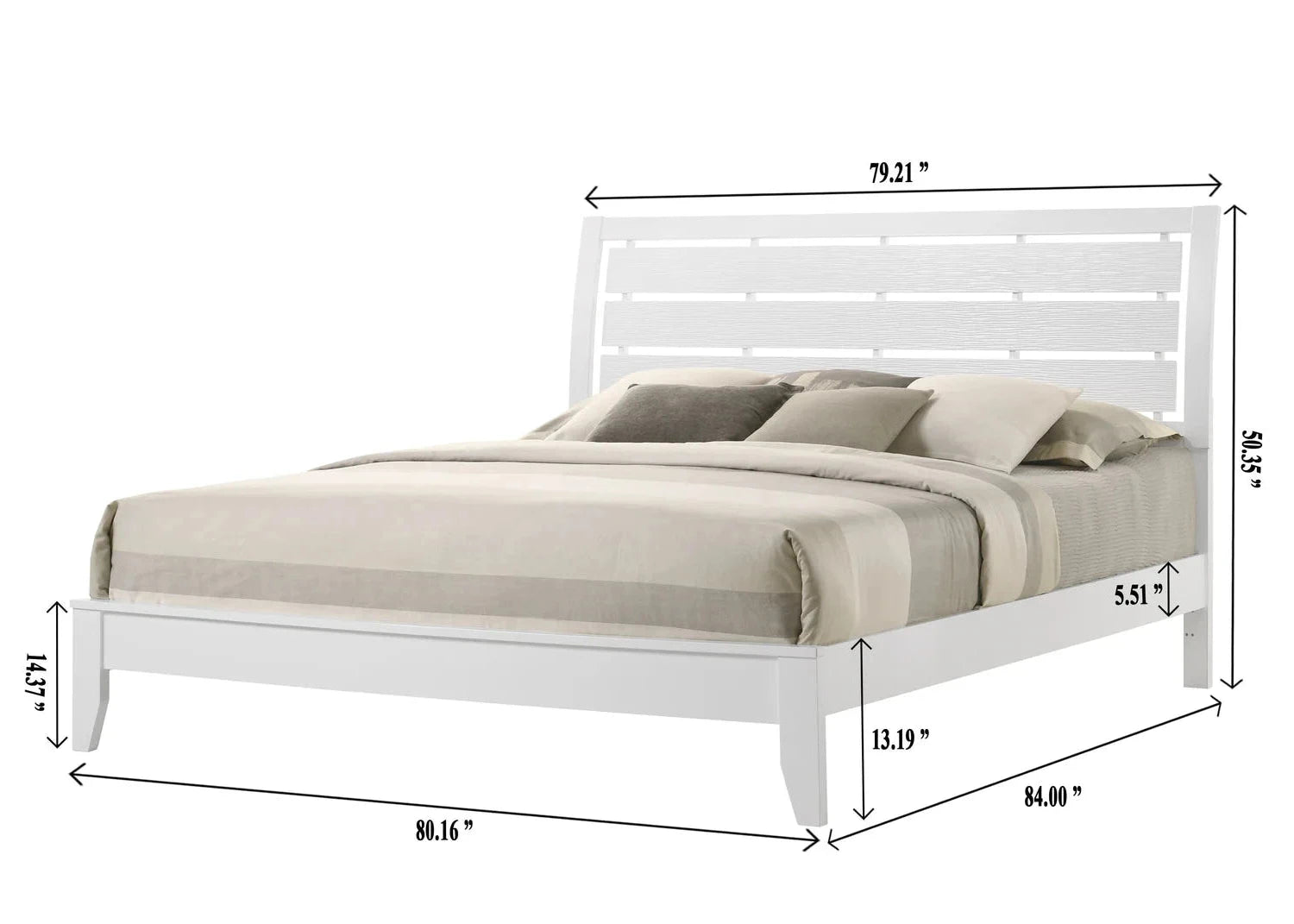 evan white panel bedroom set