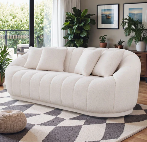 Clerance - Fairfield Cream Boucle Sofa