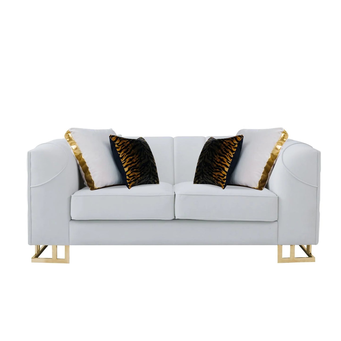 S901 Designer (Off White) Sofa & Loveseat