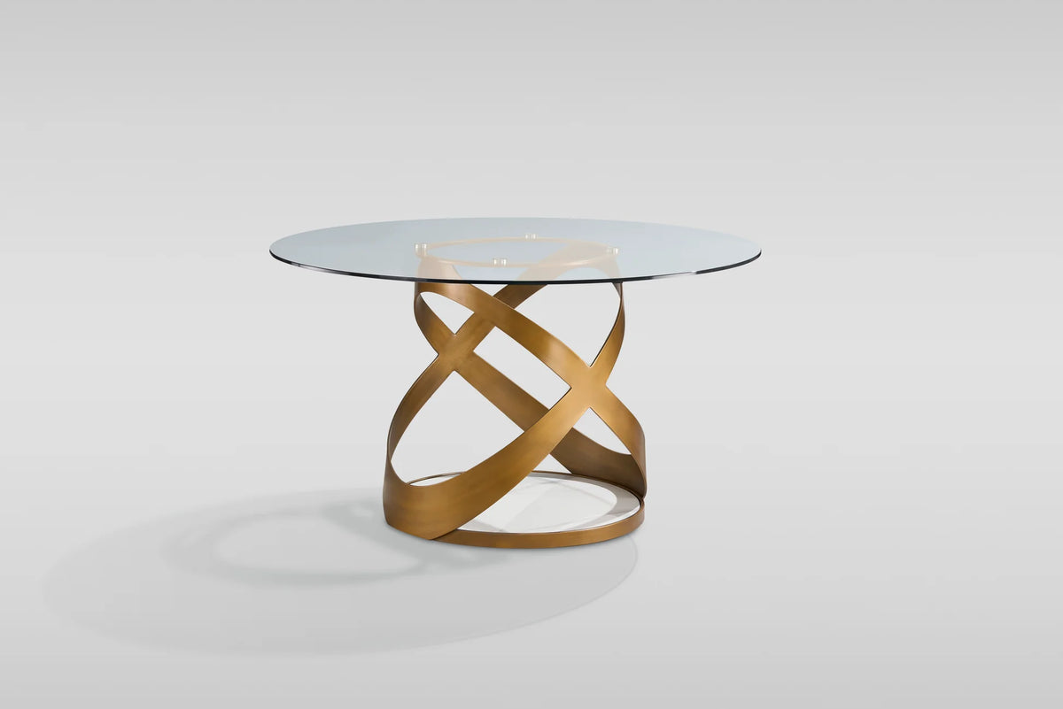 D1550 Dimi (Clear Glass/Bronze) 5pcs Dining Set