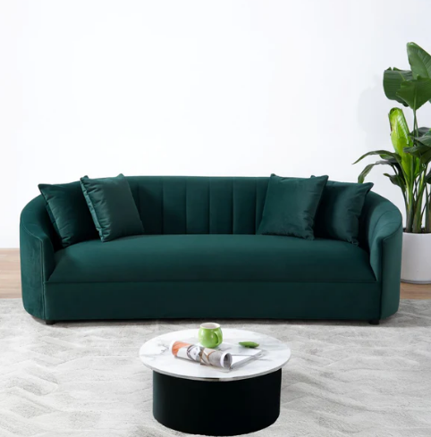 Clerance - Kyle Green Velvet Sofa