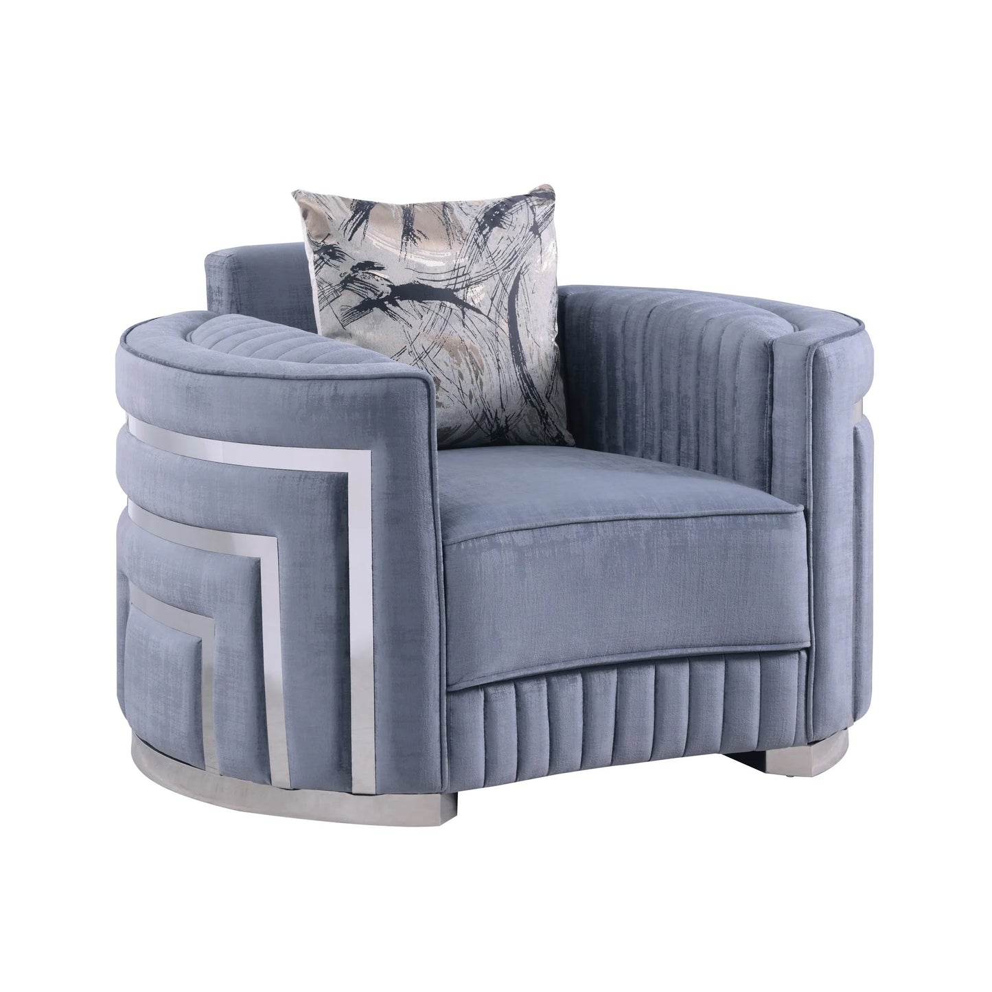 S3300 Minerva Grey Sofa Loveseat & Chair