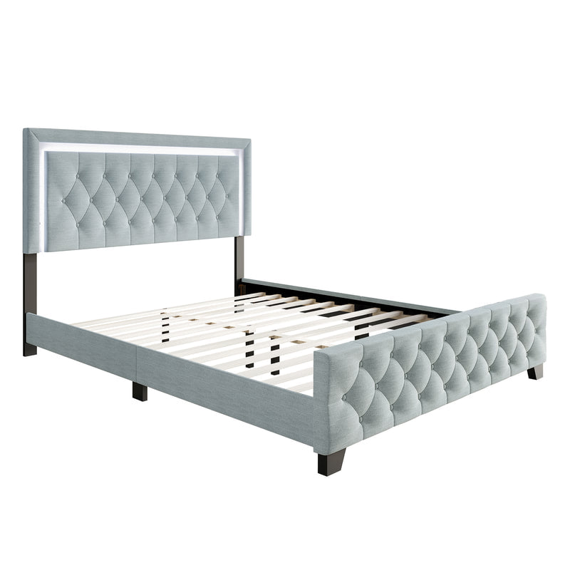 HH280 Grey Platform Bed Frame