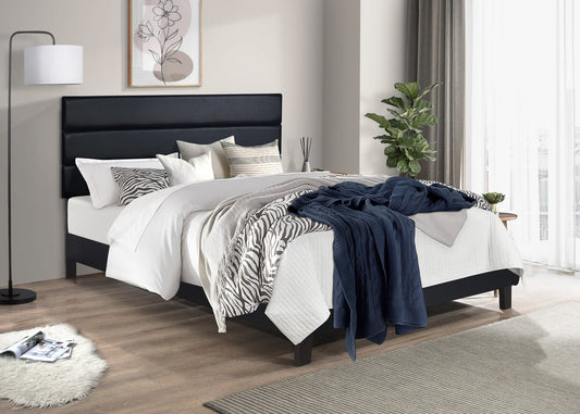 HH620 Black Platform Bed Frame