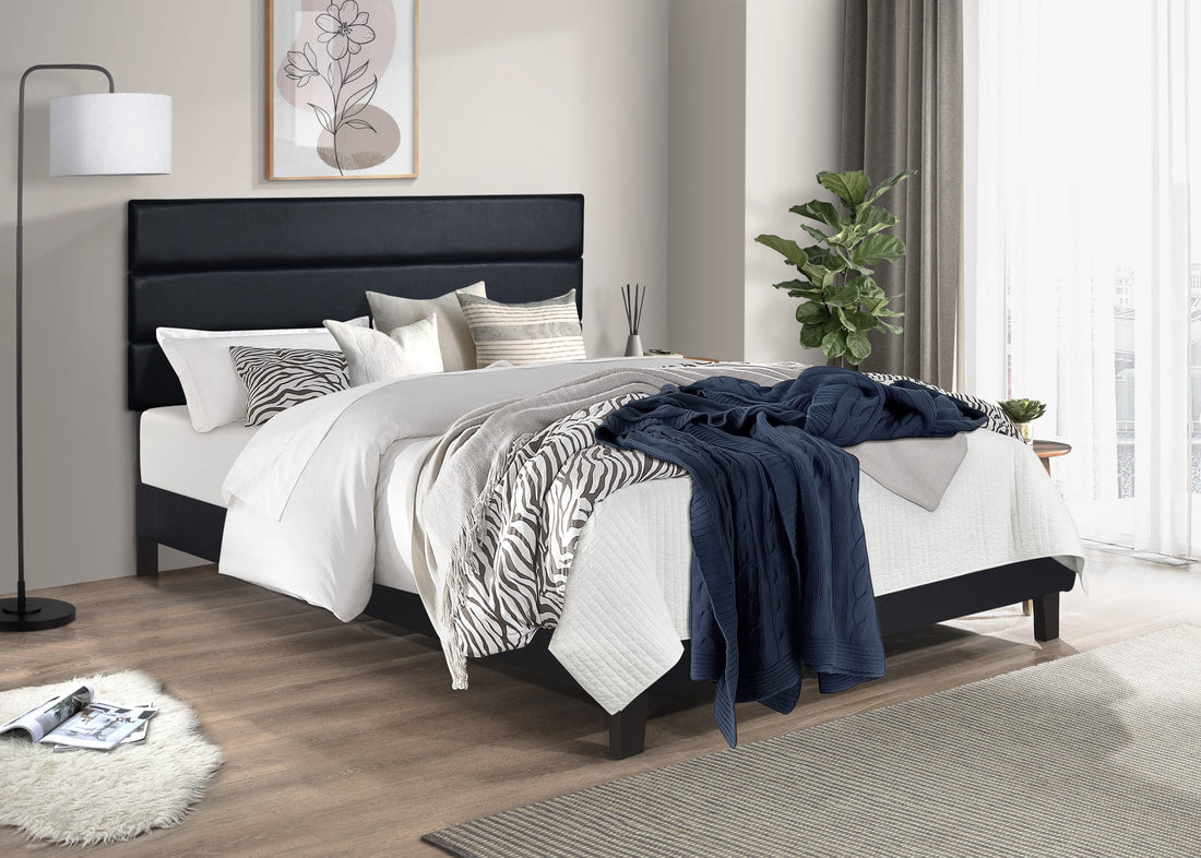HH620 Black Platform Bed Frame