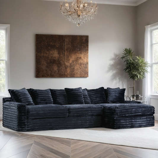4810 Julia Black Oversized Sectional