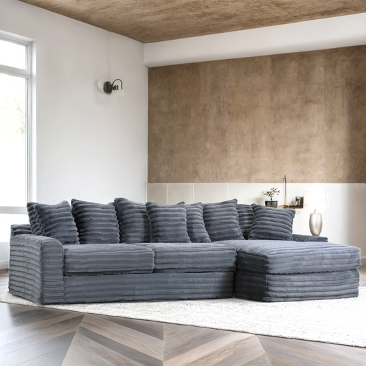 4810 Julia Charcoal Gray Oversized Sectional