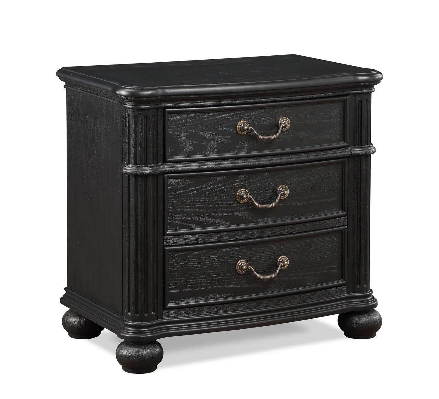 5pcs Kingsbury Espresso Wood Finish Bedroom Set