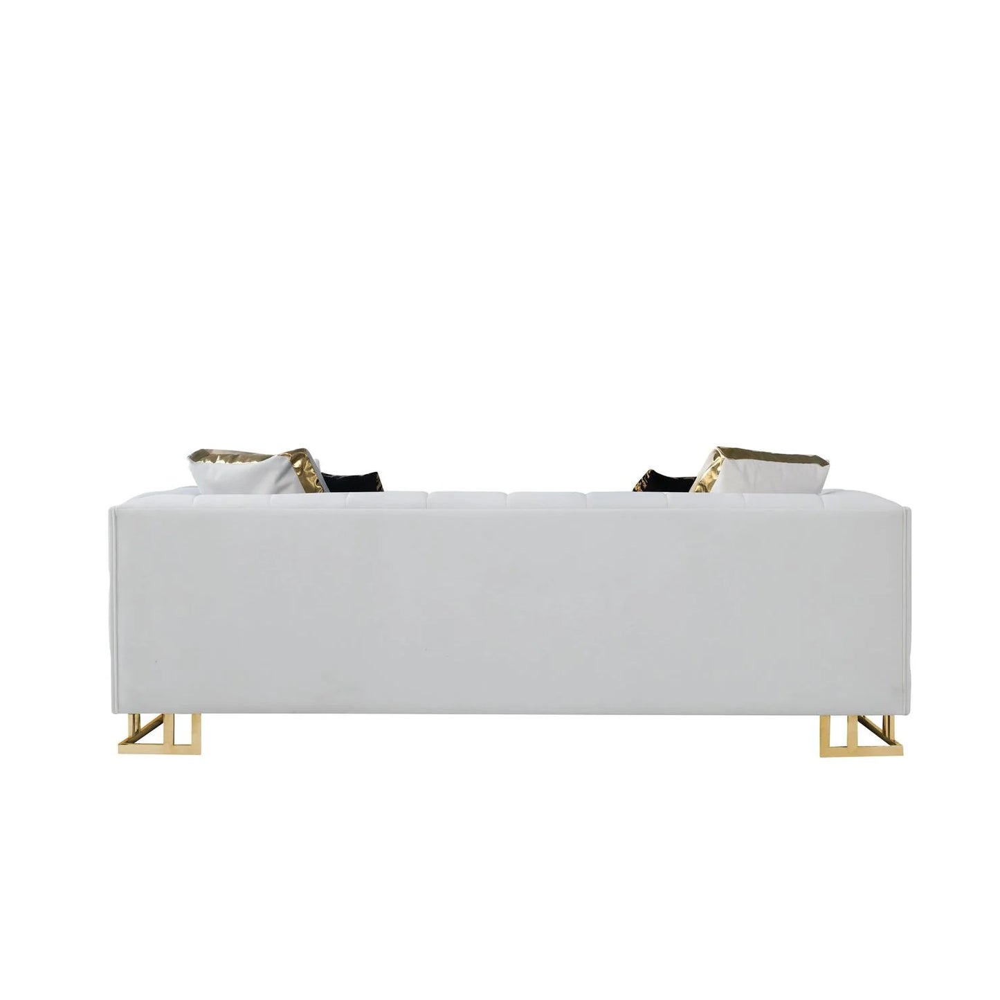 S901 Designer (Off White) Sofa & Loveseat
