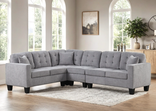 Logan2 Grey Reversible Sectional