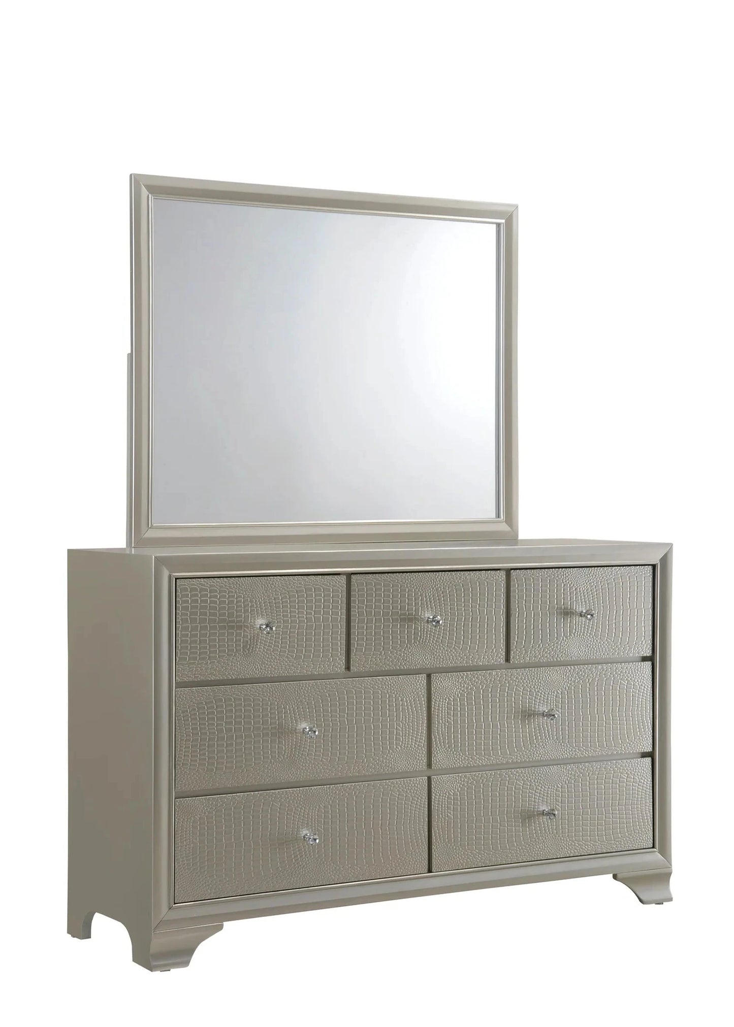 5pcs Lyssa Gold LED Bedroom Set