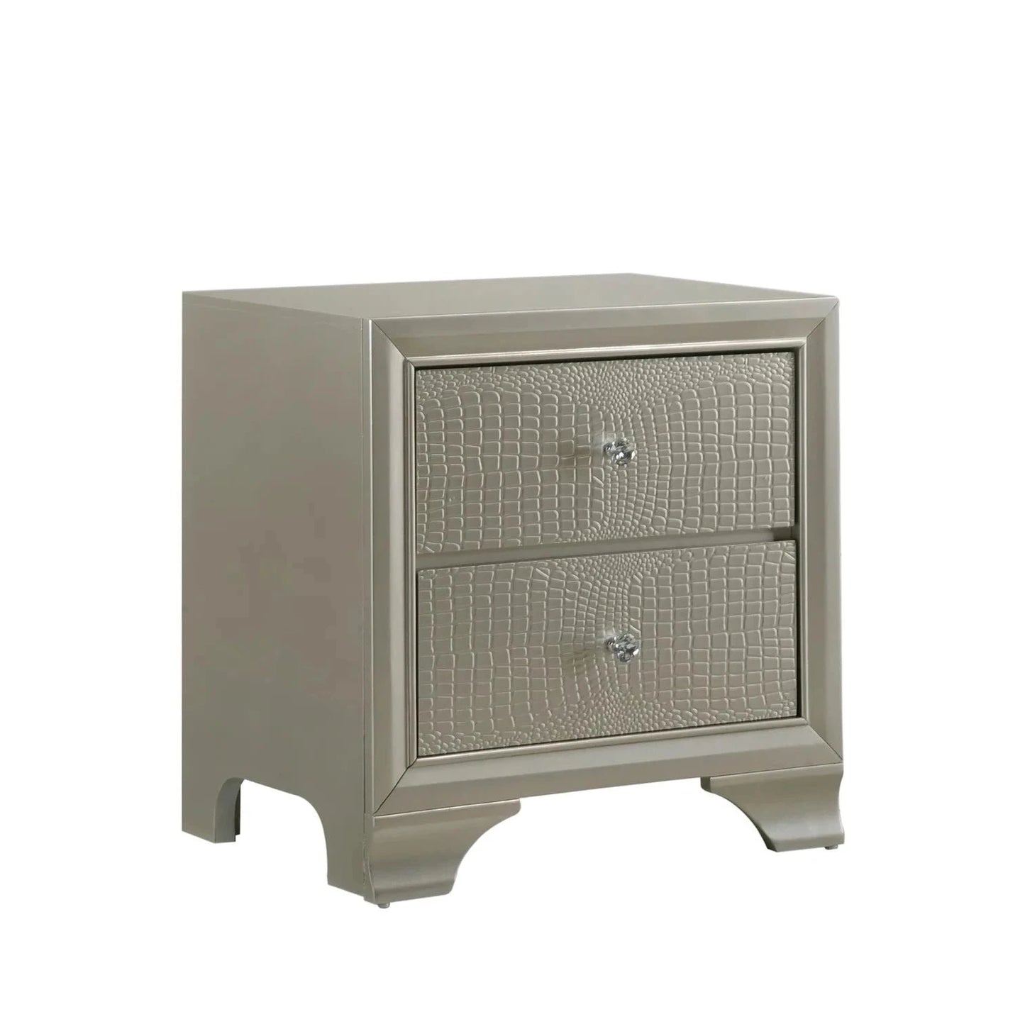 5pcs Lyssa Gold LED Bedroom Set