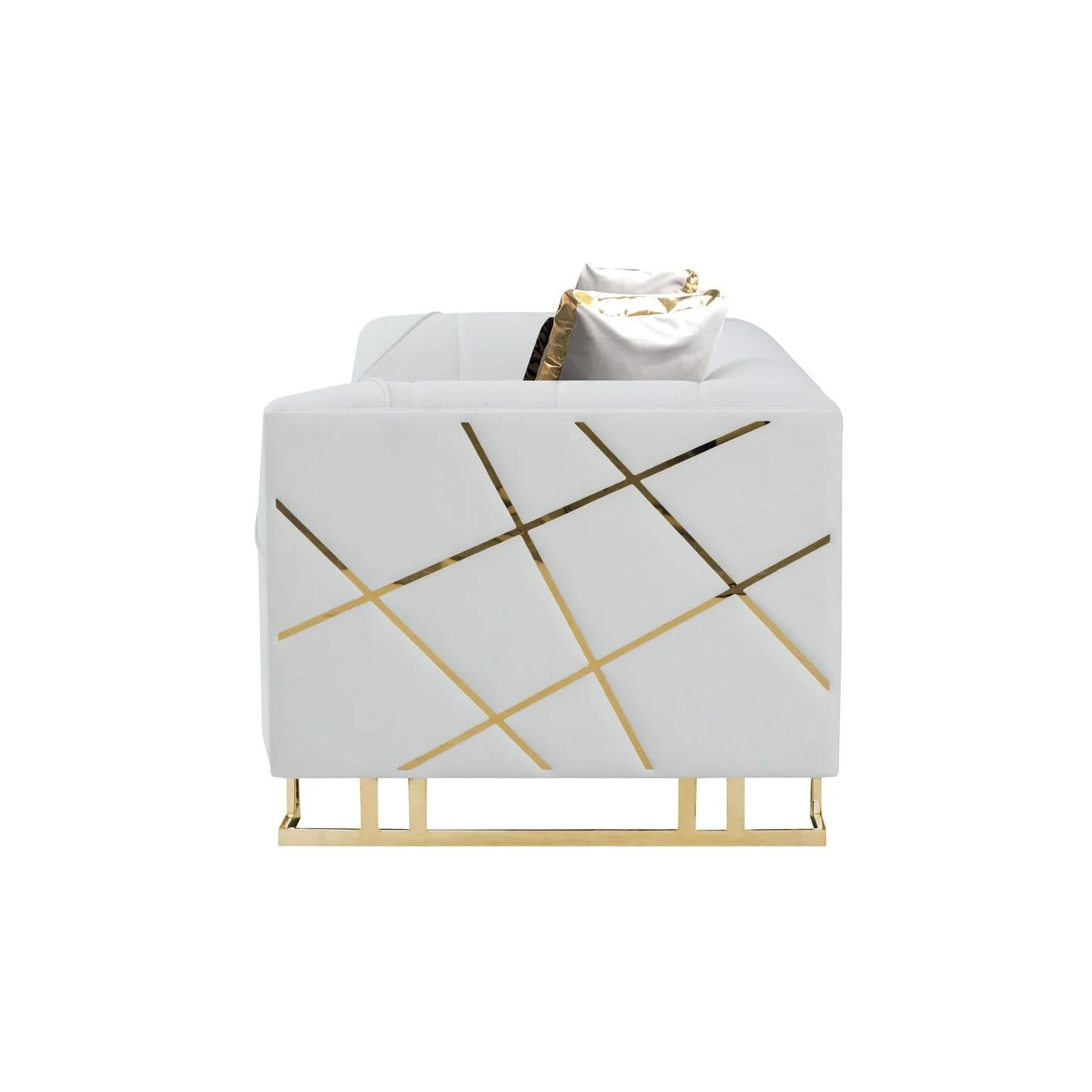 S901 Designer (Off White) Sofa & Loveseat