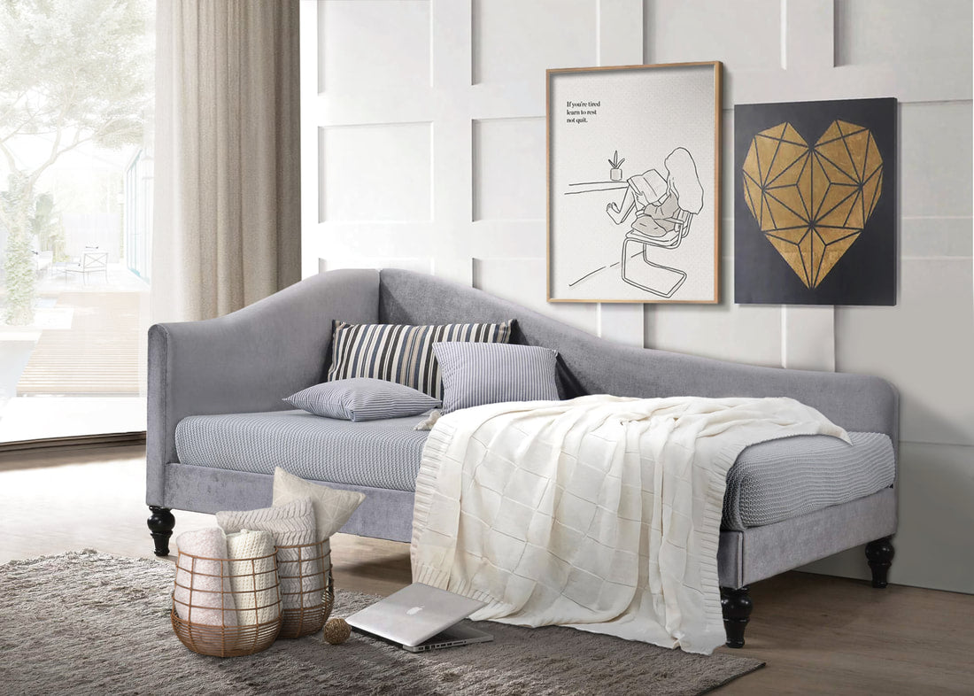Mary Grey Velvet Daybed