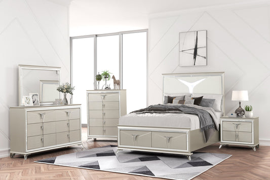 5pcs or 4pcs Master Gold Bedroom Set
