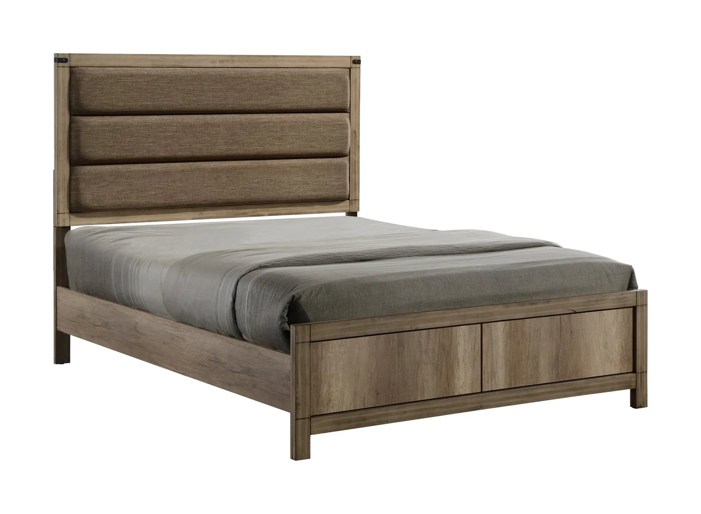 5pcs Matteo Melamine Wood Finish Bedroom Set