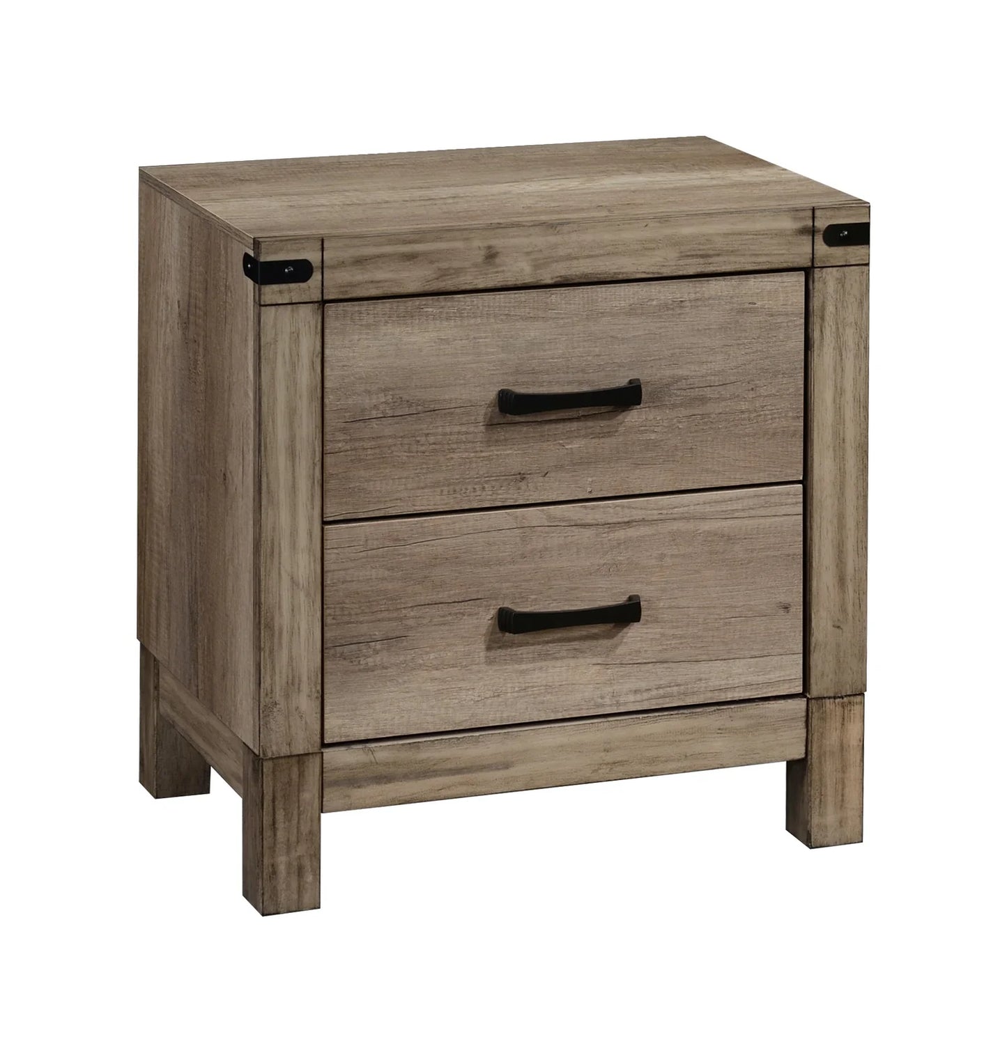 5pcs Matteo Melamine Wood Finish Bedroom Set