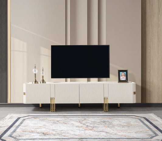 Santana Ivory TV Stand