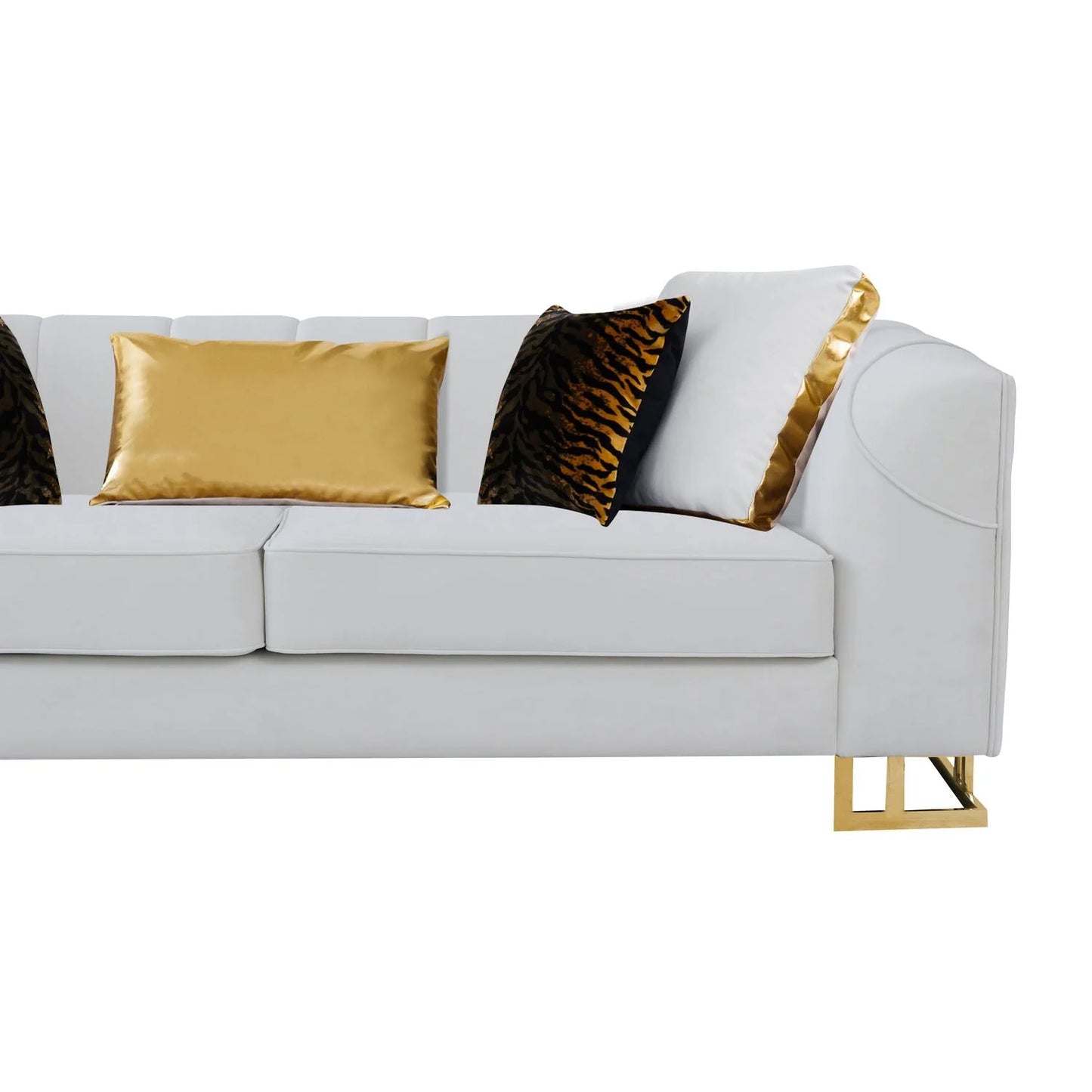 S901 Designer (Off White) Sofa & Loveseat