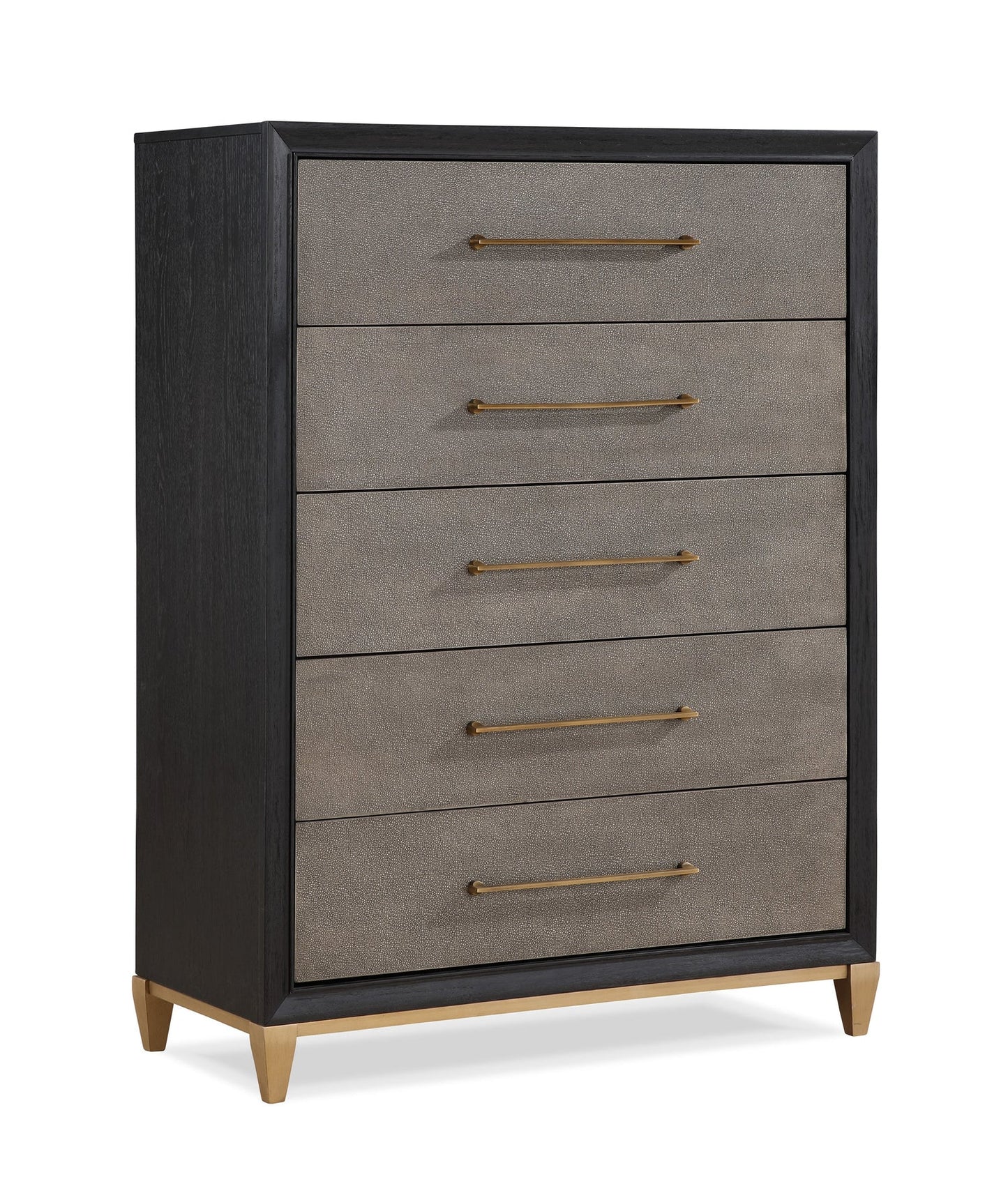 5pcs Payson Black & Brown Bedroom Set