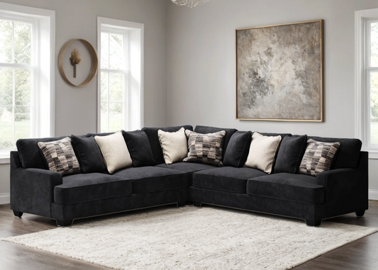 Ashley 596-03 Charcoal Oversized Sectional