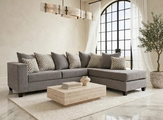 110 - Smoke Sectional **ON SALE**